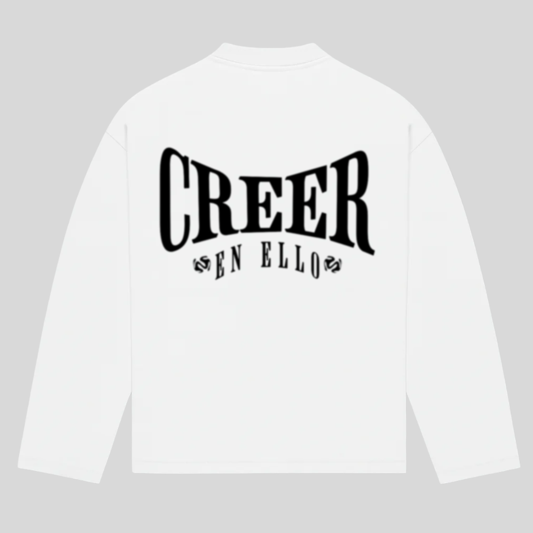 CREER EN ELLO - Longsleeve TEE White