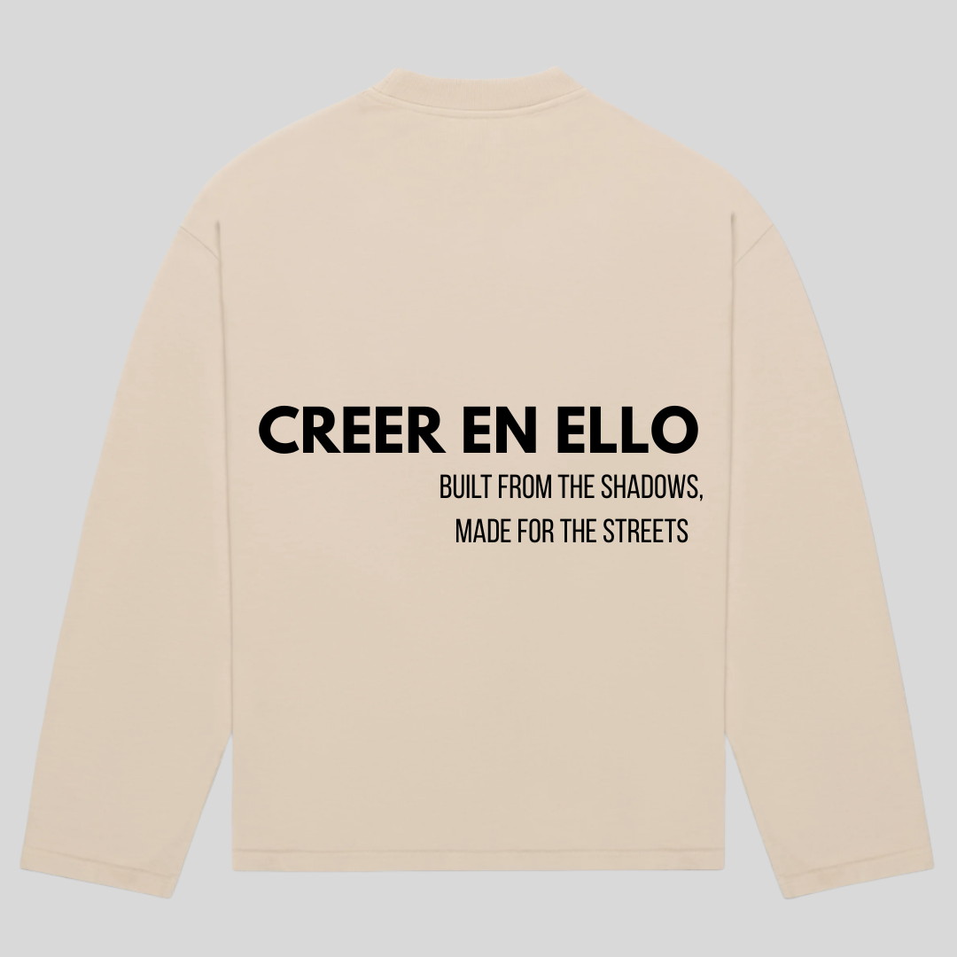 CEE X Build from the shadows - Longsleeve TEE Creme