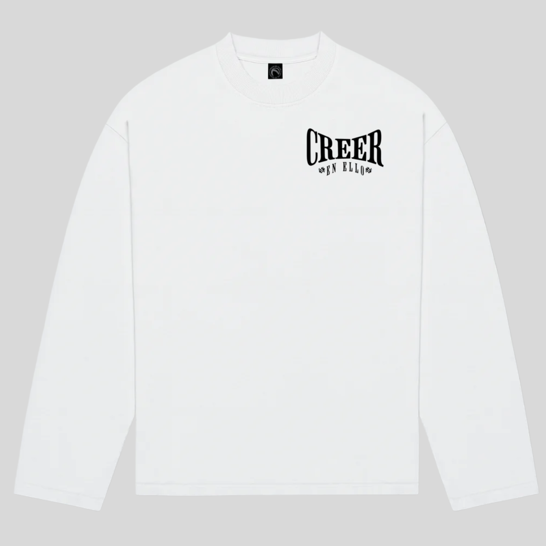 CREER EN ELLO - Longsleeve TEE White