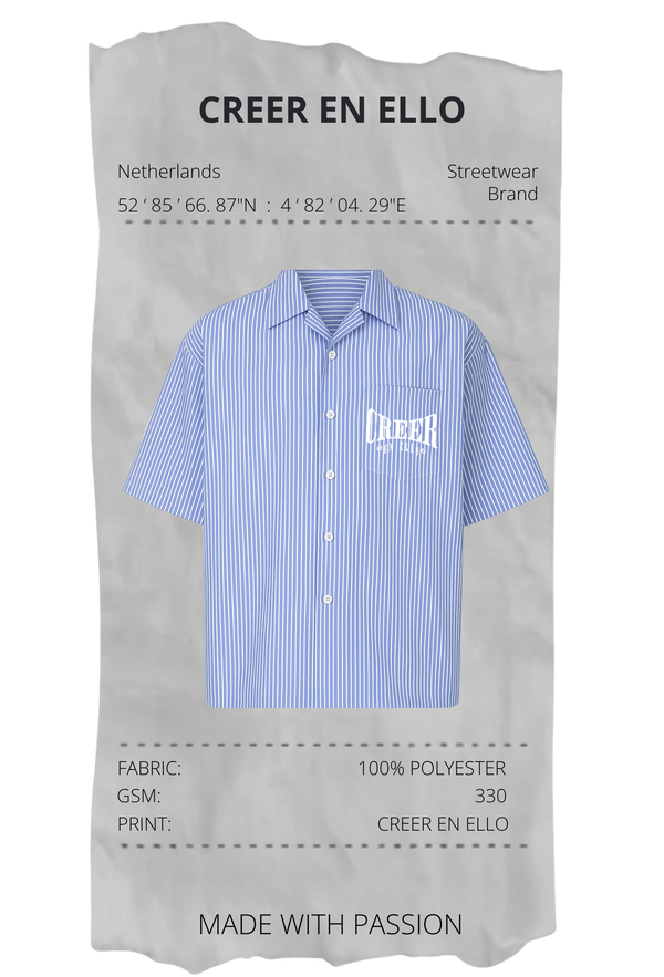 CREER EN ELLO - Boxy Shirt Light Blue