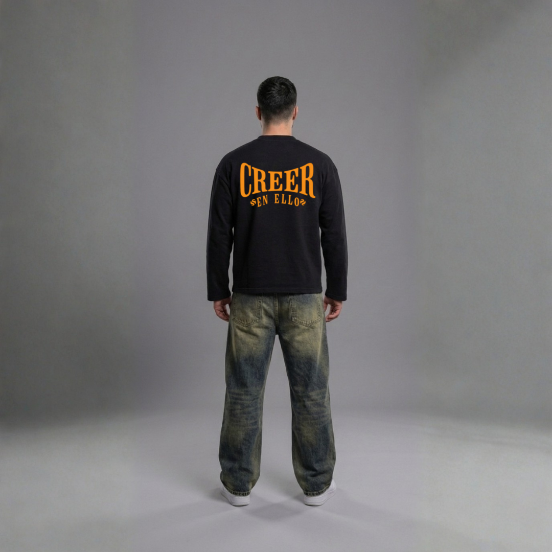 Kingsday Special- CREER EN ELLO - Longsleeve TEE Black