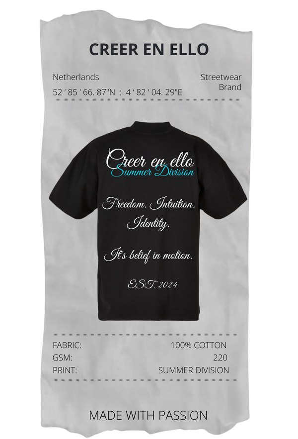 CEE X SUMMER DIVISION - TEE Black