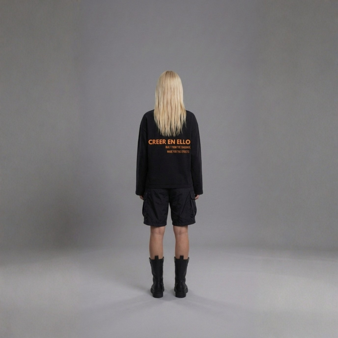 Kingsday Special - CEE X Build from the shadows - Longsleeve TEE Black