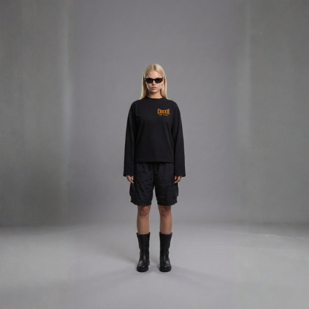 Kingsday Special- CREER EN ELLO - Longsleeve TEE Black