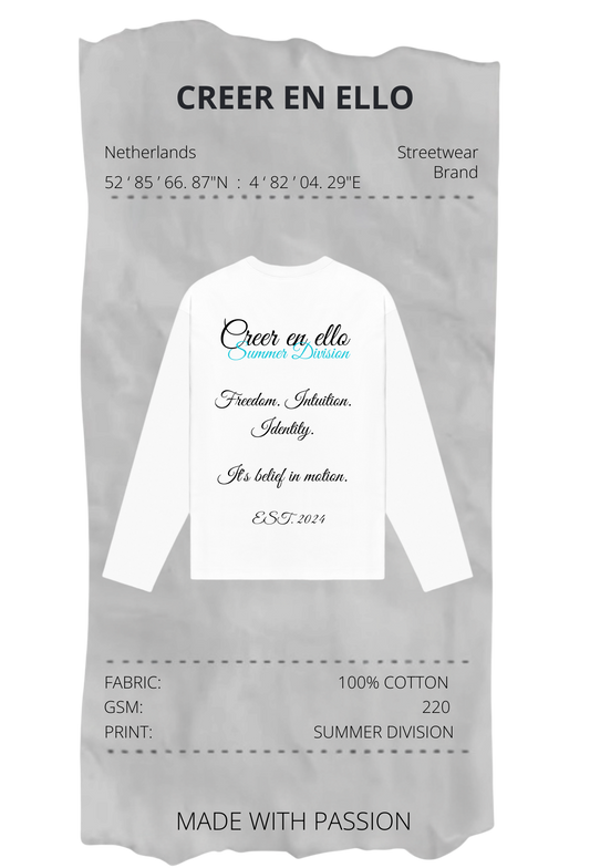 CEE X SUMMER DIVISION - Longsleeve TEE White