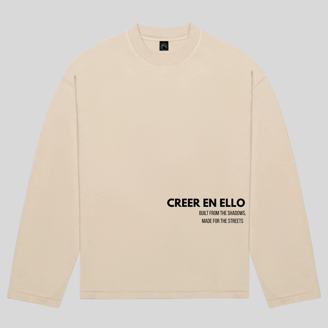 CEE X Build from the shadows - Longsleeve TEE Creme