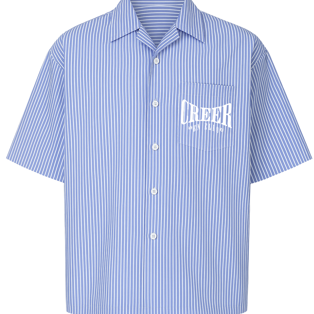 CREER EN ELLO - Boxy Shirt Light Blue