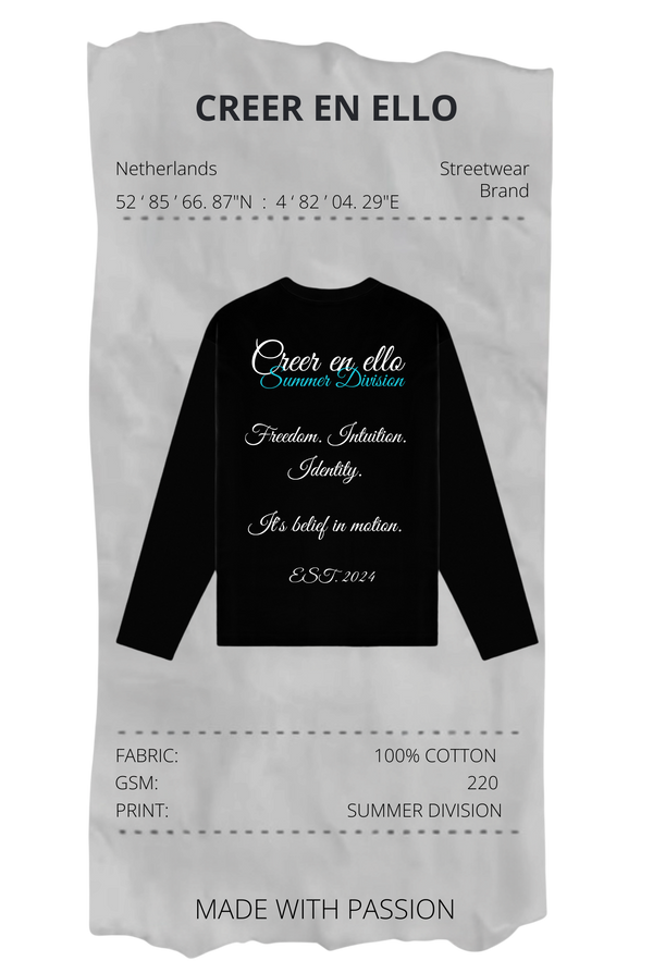 CEE X SUMMER DIVISION - Longsleeve TEE Black