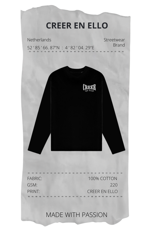 CREER EN ELLO - Longsleeve TEE Black