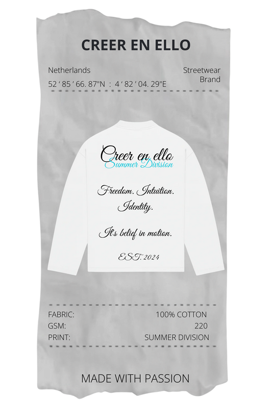 CEE X SUMMER DIVISION - Longsleeve TEE White