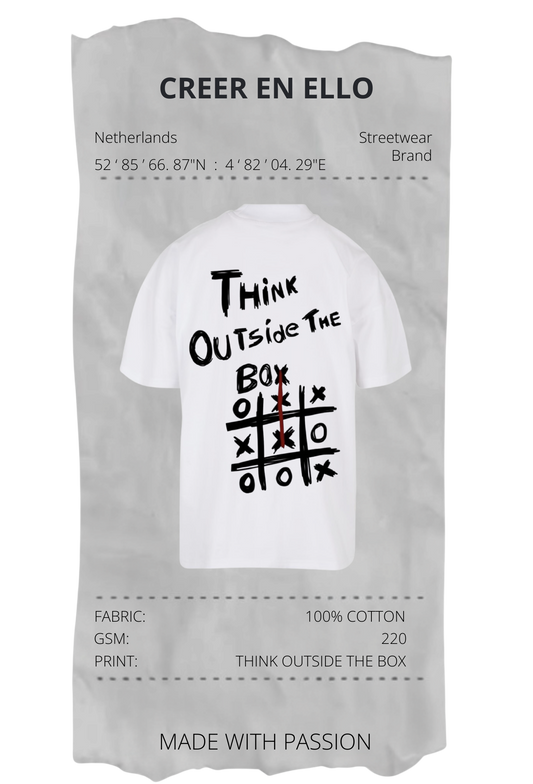 CEE X Think outside the box - Oversized T-Shirt White
