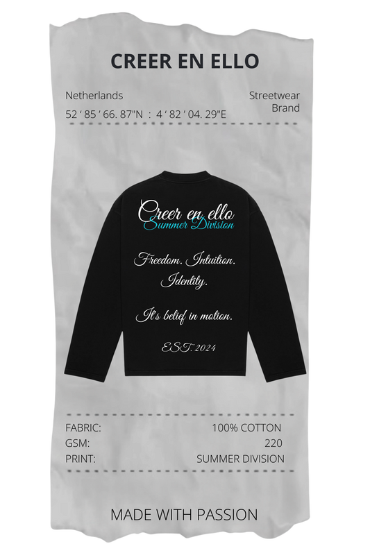 CEE X SUMMER DIVISION - Longsleeve TEE Black