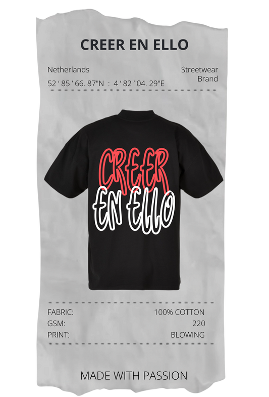 Creer en ello Blowing - Oversized T-Shirt Black