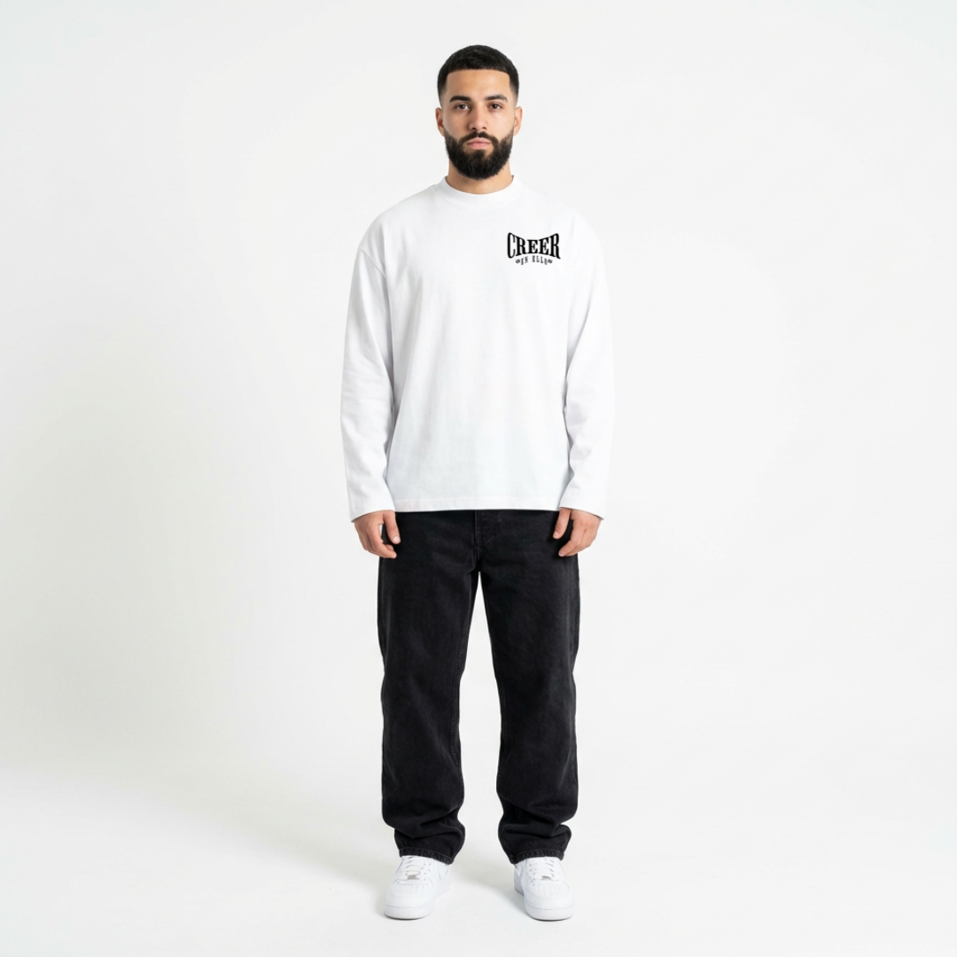 CREER EN ELLO - Longsleeve TEE White