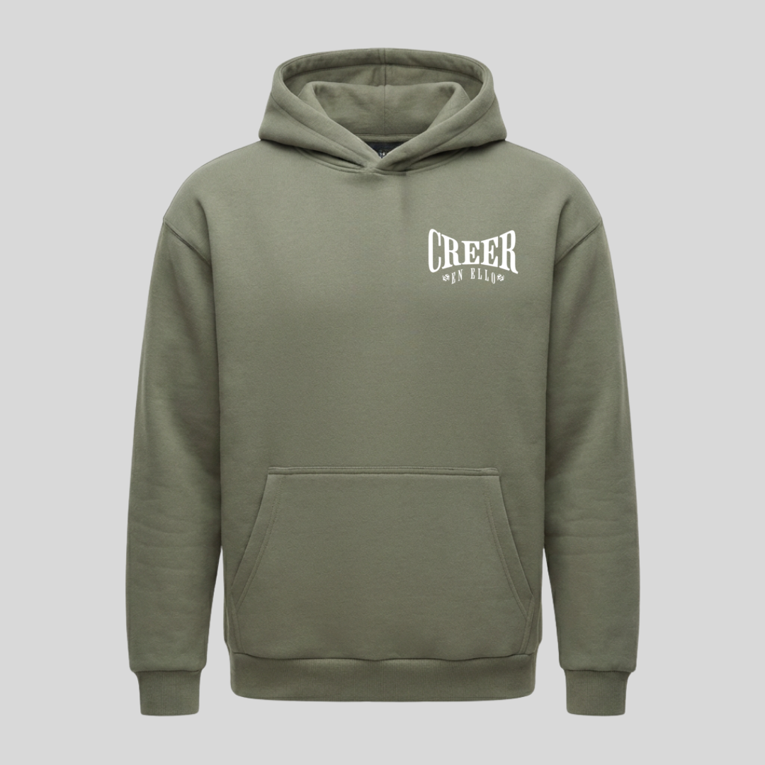 CREER EN ELLO - Hoodie Pale Olive