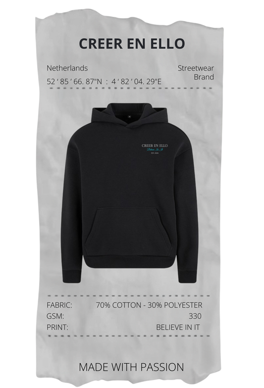 CEE X Believe in it - Hoodie Black