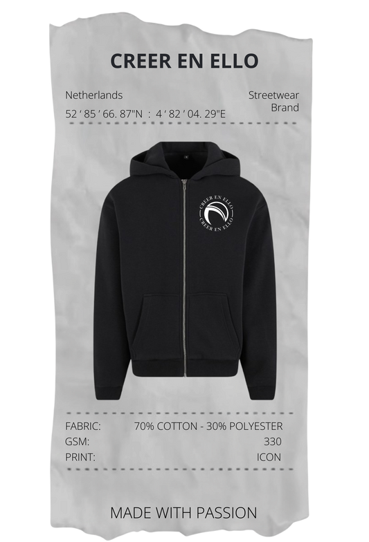 Creer en ello icon - Zip Hoodie Black