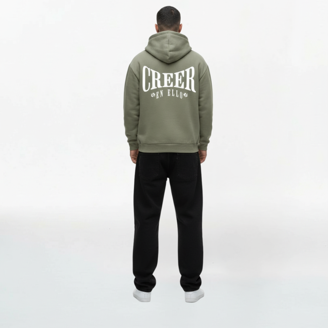 CREER EN ELLO - Hoodie Pale Olive