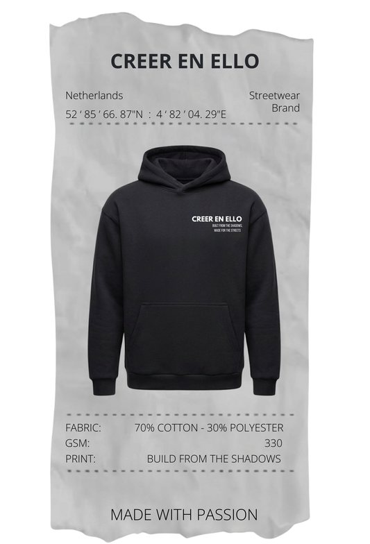 CEE X Build from the shadows - Hoodie Black