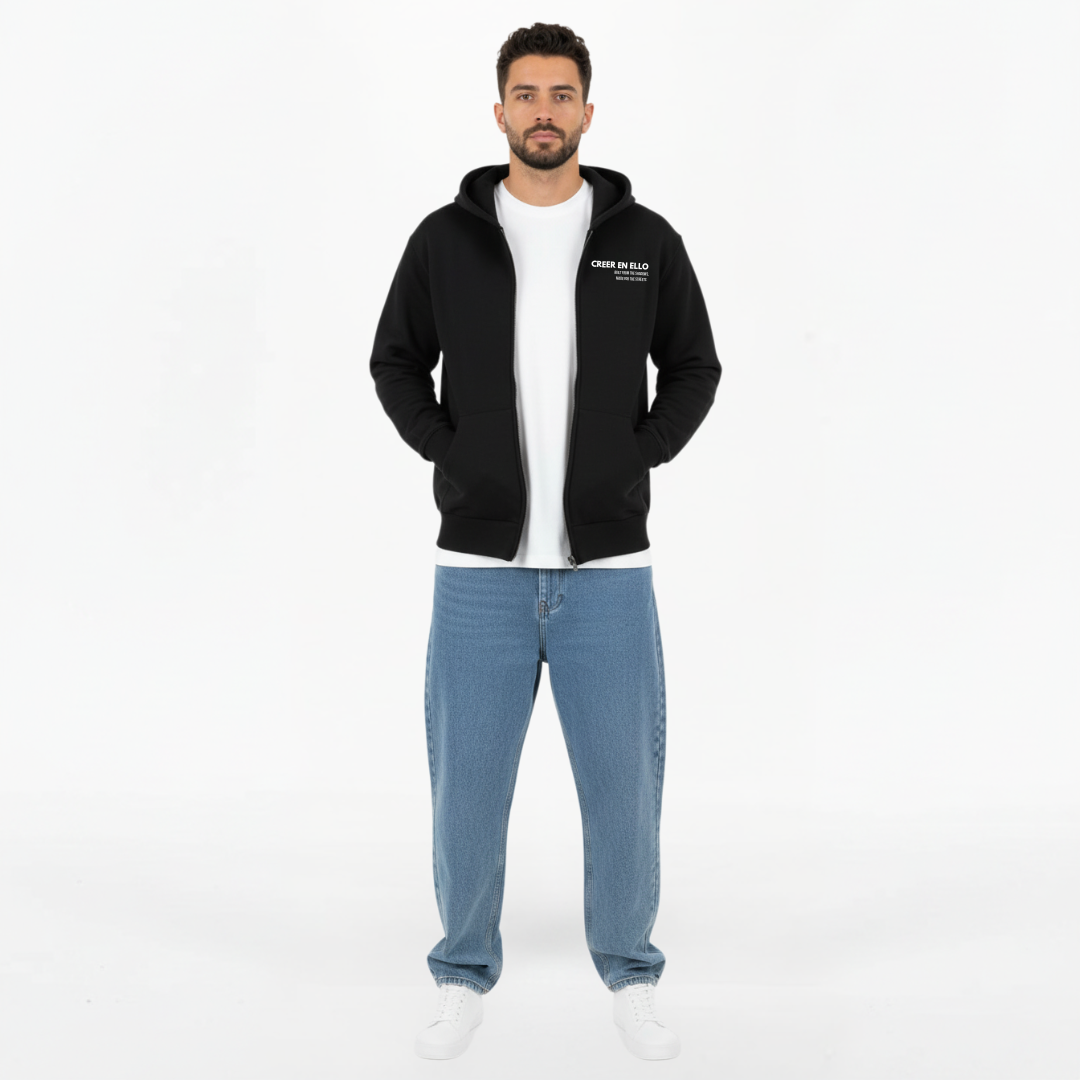 CEE X Build from the shadows - Zip Hoodie Black