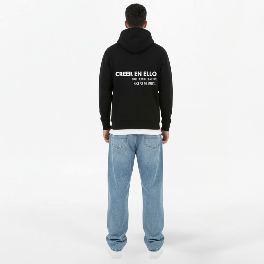 CEE X Build from the shadows - Zip Hoodie Black