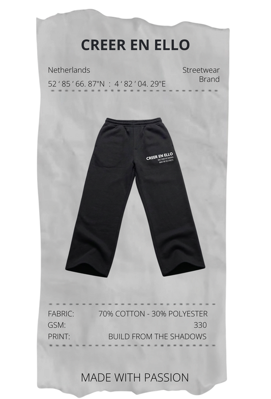 CEE X Build from the shadows - Track Sweatpants Black