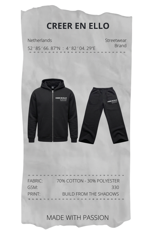 CEE X Build from the shadows - Zip Set Black