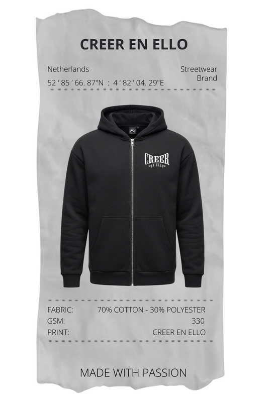 CREER EN ELLO - Zip Hoodie Black