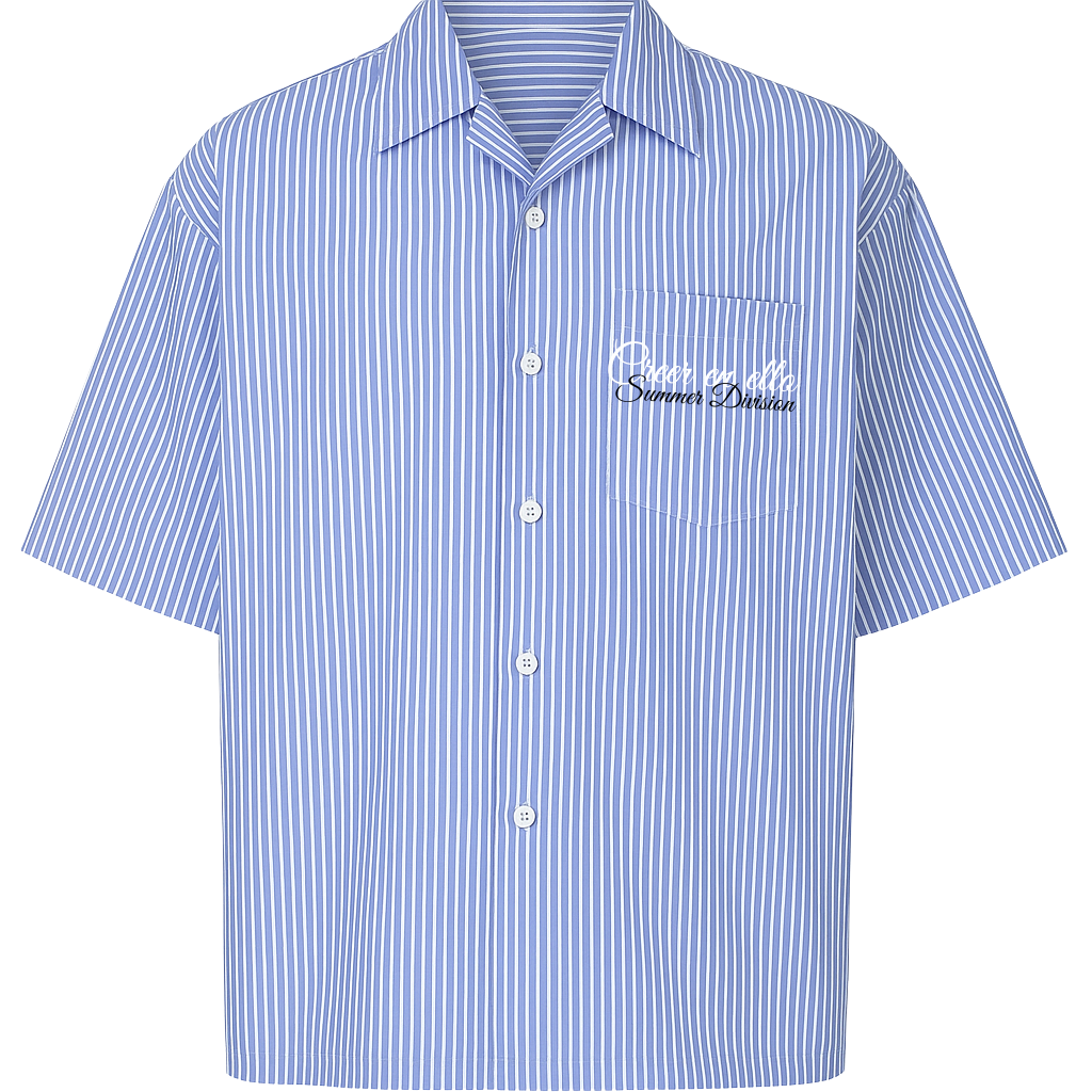CEE X SUMMER DIVISION - Boxy Shirt Light Blue