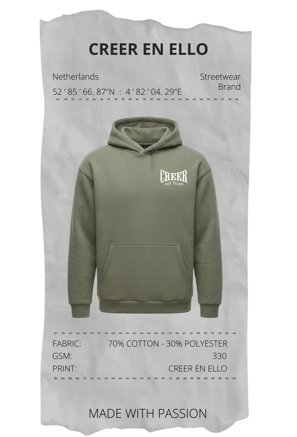 CREER EN ELLO - Hoodie Pale Olive