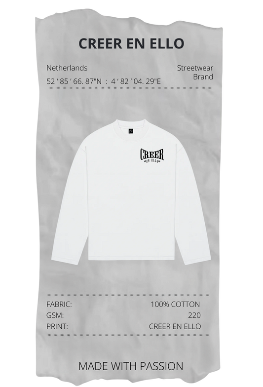 CREER EN ELLO - Longsleeve TEE White
