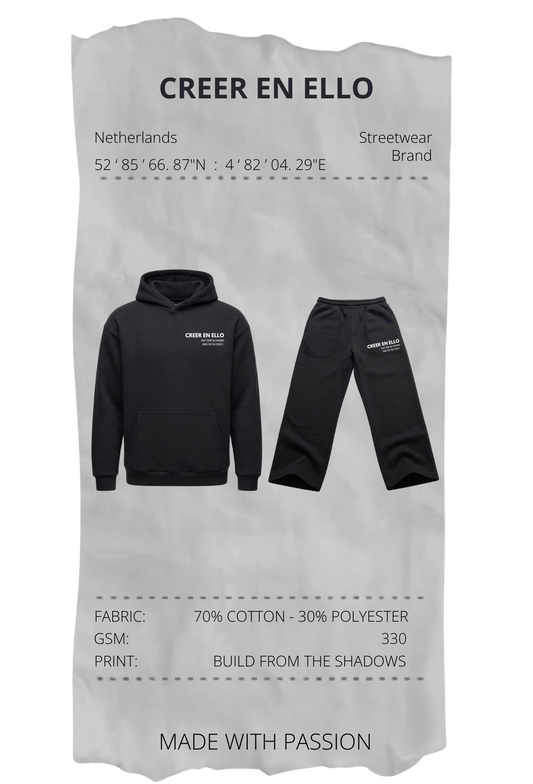 CEE X Build from the shadows - Tracksuit Black