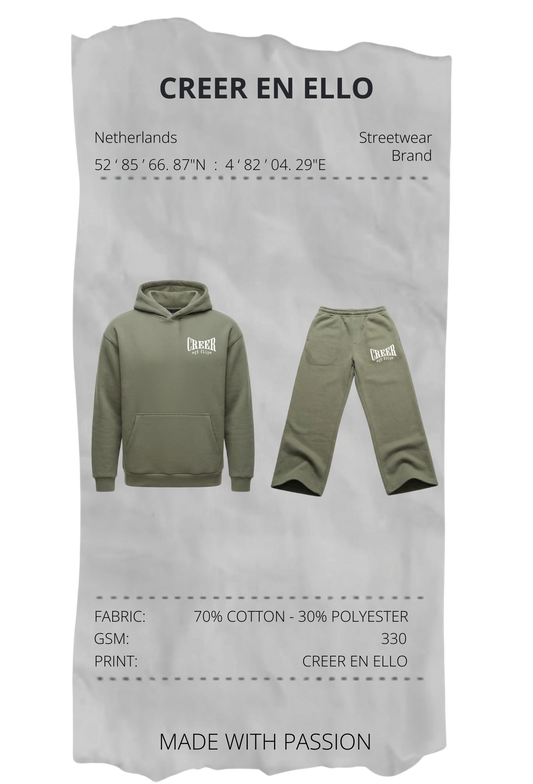 CREER EN ELLO - Tracksuit Pale Olive