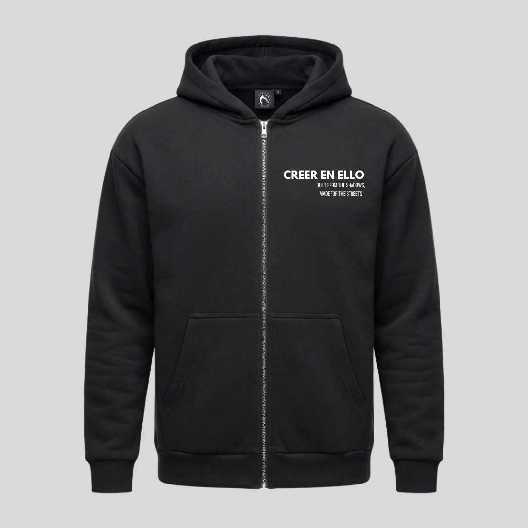 CEE X Build from the shadows - Zip Hoodie Black