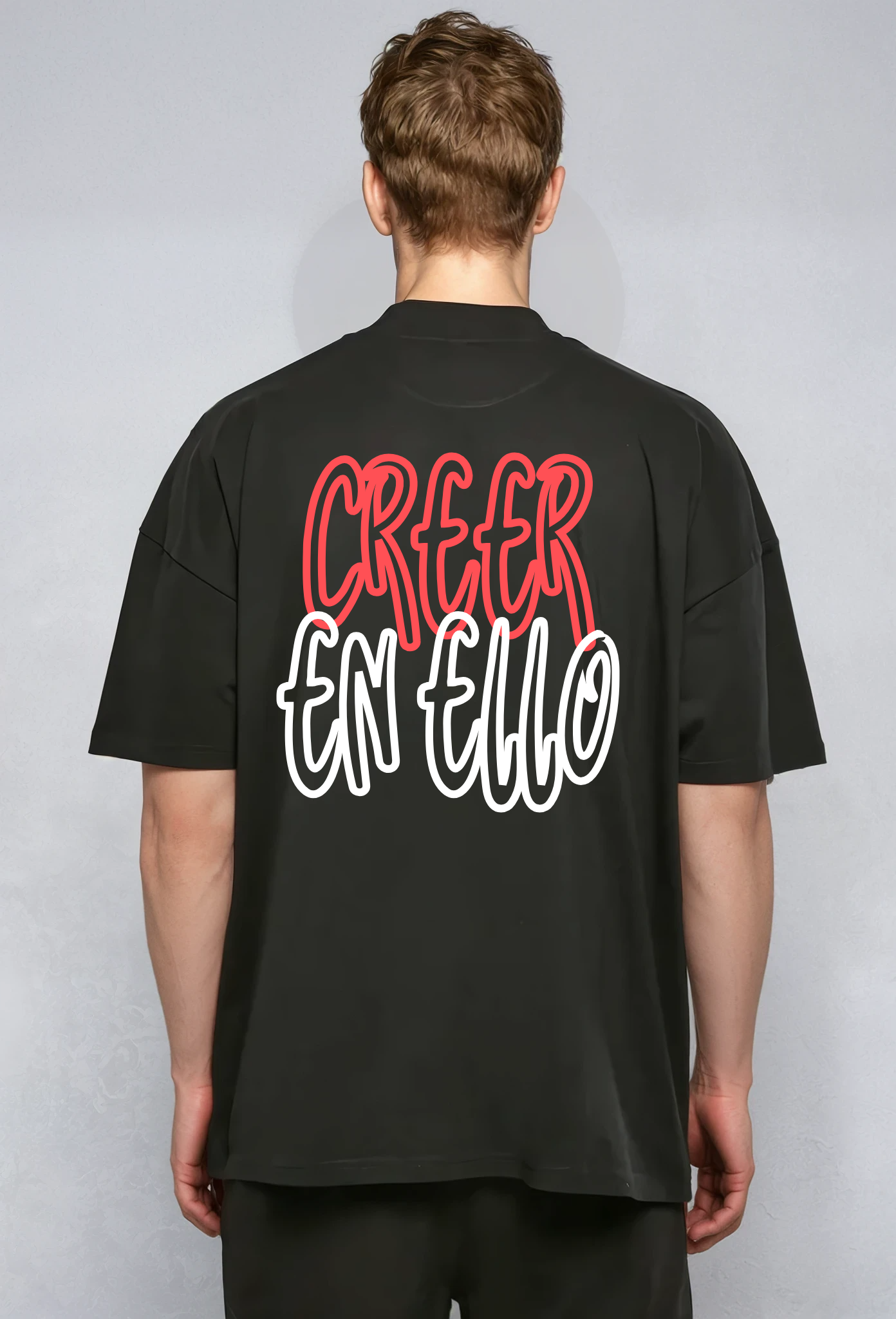 Creer en ello Blowing - Oversized T-Shirt Black
